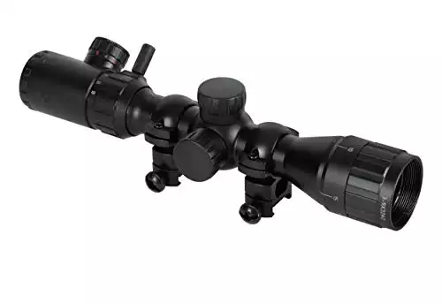 Monstrum 3-9x32 AO Rifle Scope with Illuminated Range Finder Reticle and Parallax Adjustment | Black